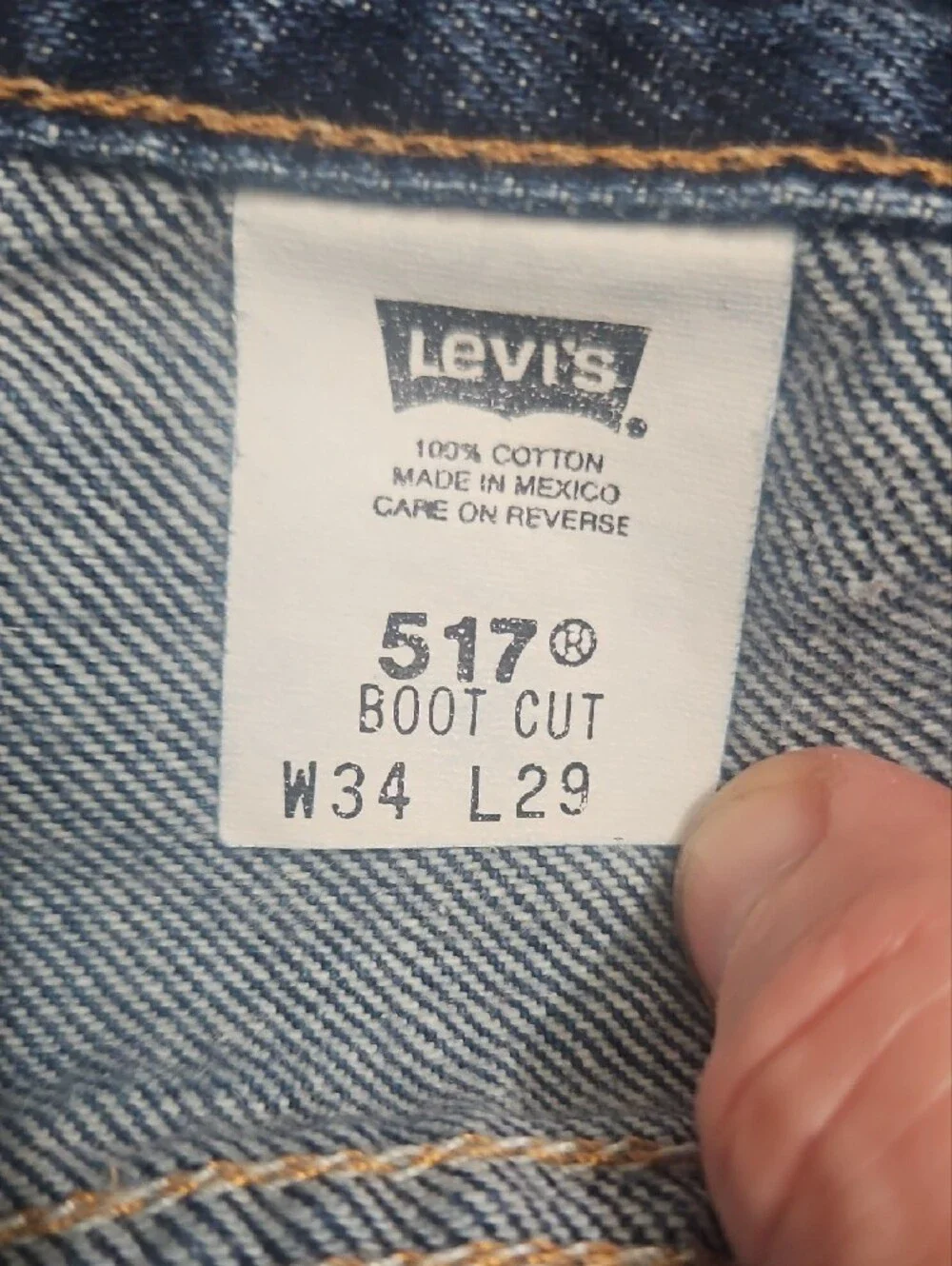 Levi's Men's Navy Blue Bootcut Jeans